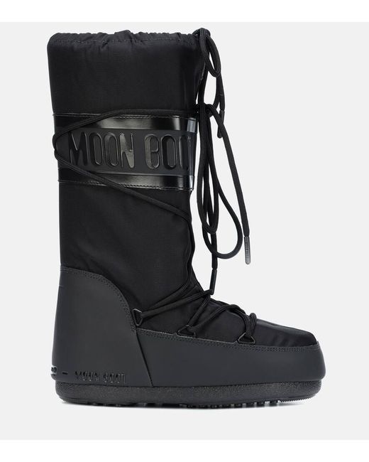 Moon Boot Black Icon Glance Boots