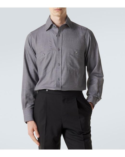 Camicia di STÒFFA in Gray da Uomo
