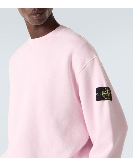 Felpa Compass di Stone Island in Pink da Uomo