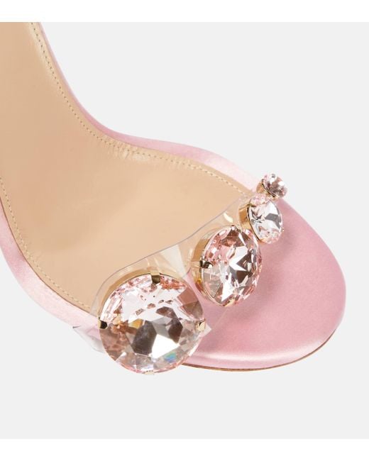 Giambattista Valli Pink Diamond Clash Embellished Sandals
