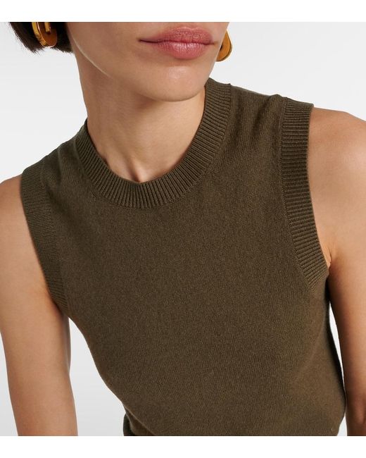 Nili Lotan Green May Cashmere Sweater Vest