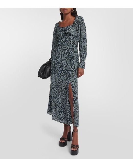 Altuzarra Gray Lillian Printed Silk Midi Dress