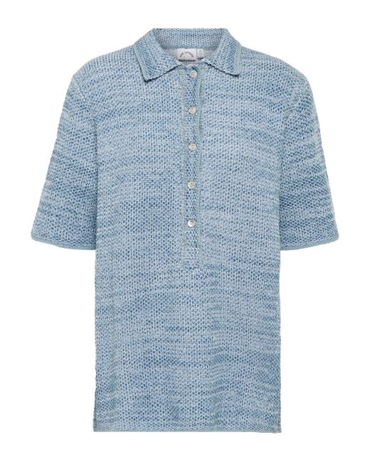 The Upside Azzura Knit Aida Polo Shirt in Blue Lyst