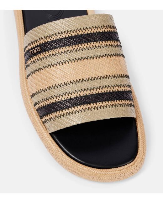 Sandali A Righe di Tod's in Brown