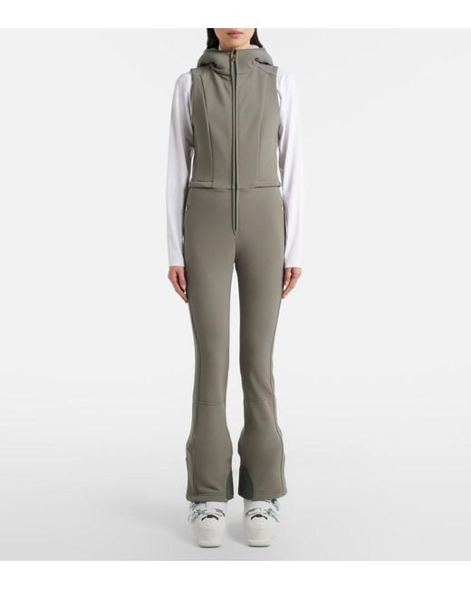 Bogner Gray Down Ski Suit And Jacket Set