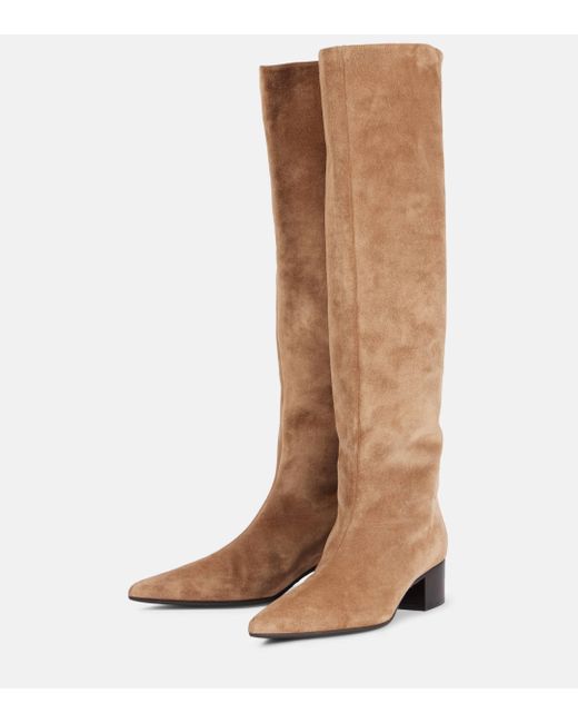 Khaite Brown Andee Suede Knee-high Boots