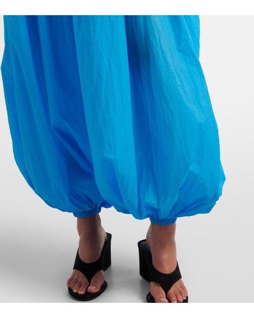 Alaïa Blue Gathered Balloon Pants