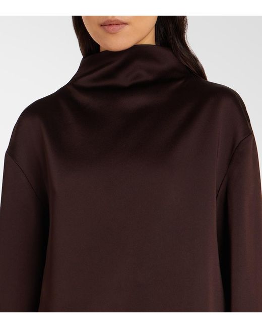 Tom Ford Brown Crepe Satin Gown