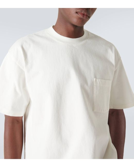 T-shirt en coton Auralee pour homme en coloris White