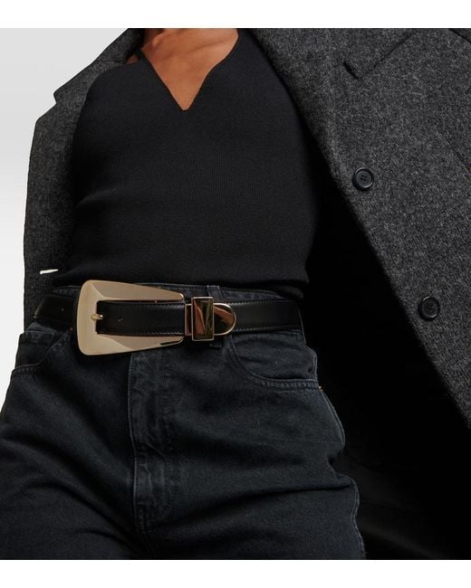Ceinture Lucca En Cuir Khaite en coloris Black