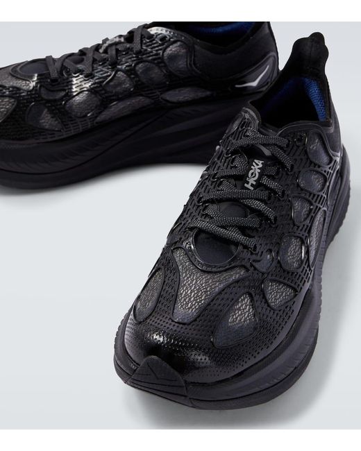Hoka One One Black Mach X Caged Running Shoes for men