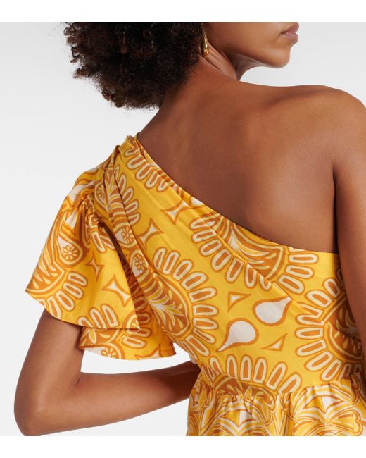 Robe longue Ainika Tapestry imprimee Farm Rio en coloris Yellow