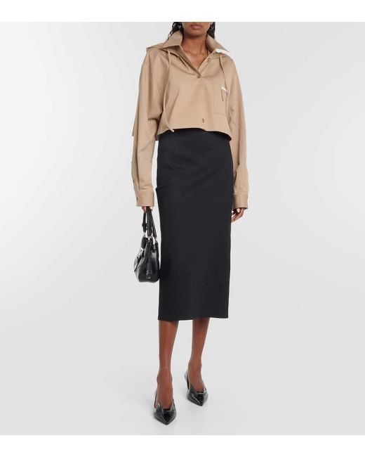 Prada Black Pumps Aus Leder