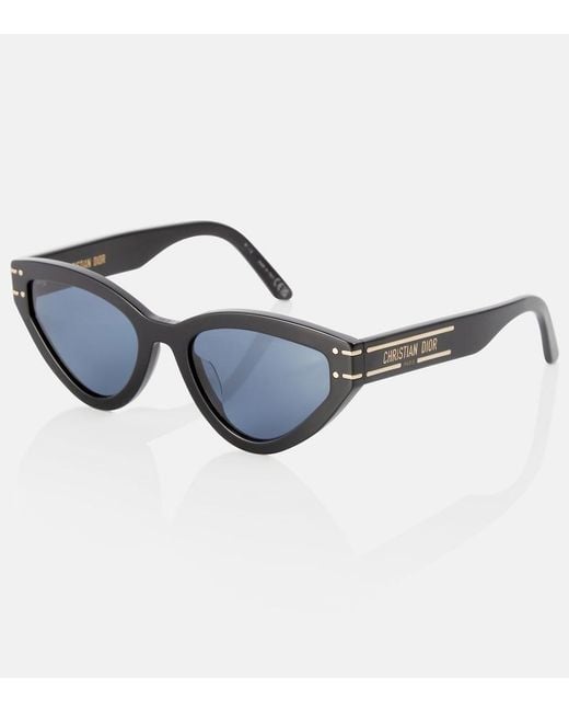 Dior Blue Diorsignature B2u Cat-eye Sunglasses