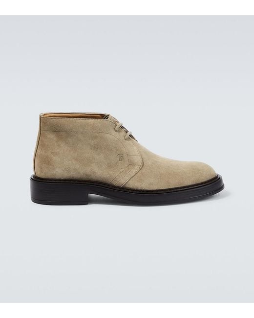 Tod's Natural Suede Desert Boots for men