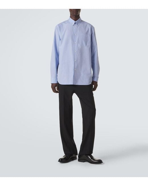 Jil Sander Blue Cotton Shirt for men