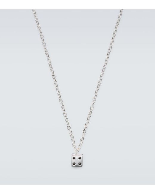 Sydney Evan White 14Kt Charm Necklace With Diamonds for men