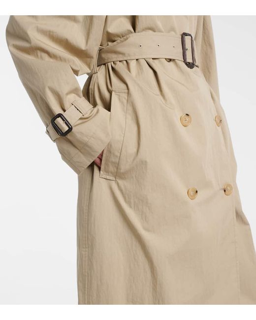 Totême  Natural Cotton-Blend Trench Coat