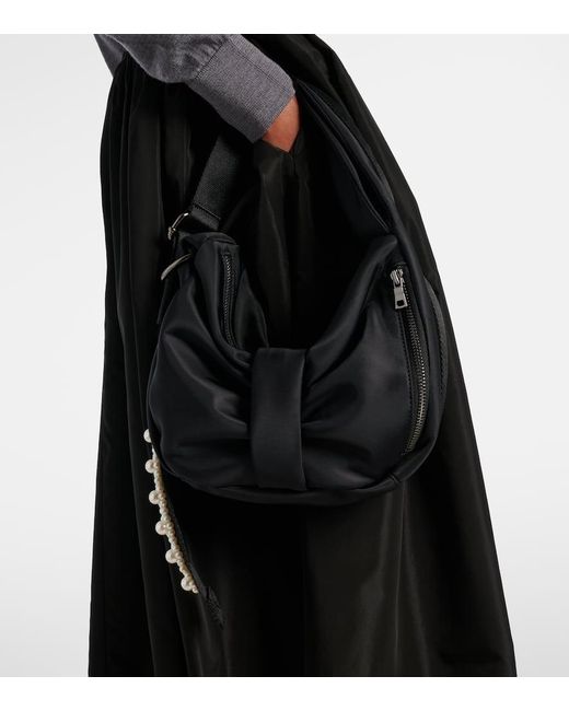 Simone Rocha Black Verzierte Schultertasche Utility Beaded Mini