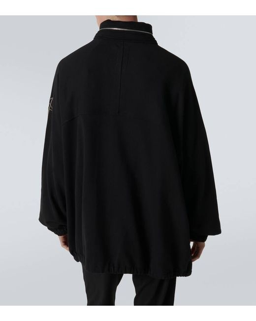 Rick Owens Black Jumbo Cotton Jacket for men