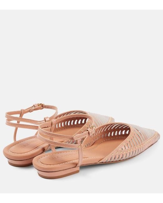 Ulla Johnson Pink Violette Leather Flats