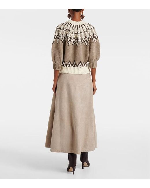 Pull Marty En Coton Altuzarra en coloris Metallic