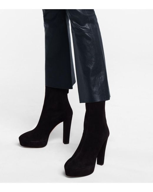 Aquazzura Black Saint Honore 120 Ankle Boot