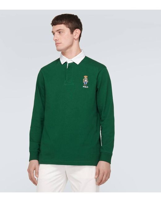 Polo Ralph Lauren Rugby Shirt Polo Bear aus Baumwolle in Green für Herren