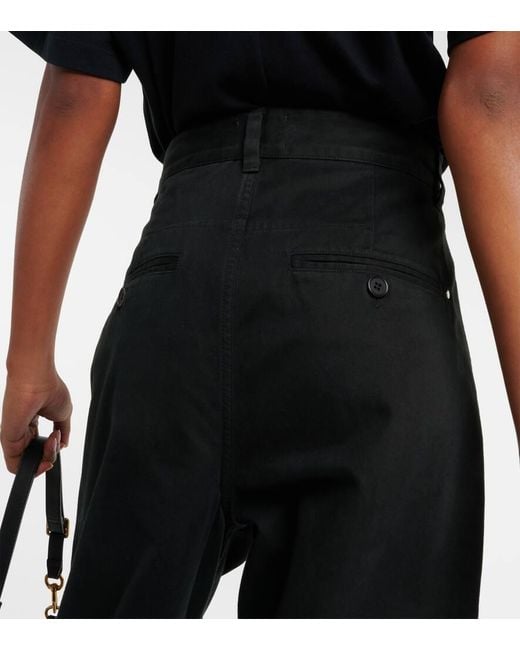 Pantaloni A Gamba Larga Lenadi di Isabel Marant in Black