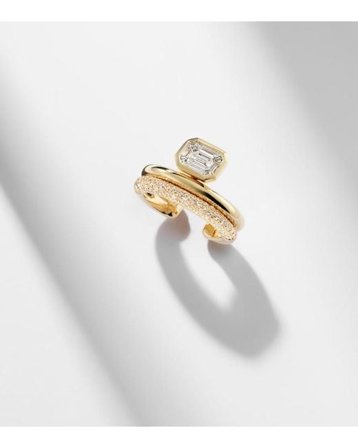 SHAY White 18Kt Ear Cuff With Diamonds