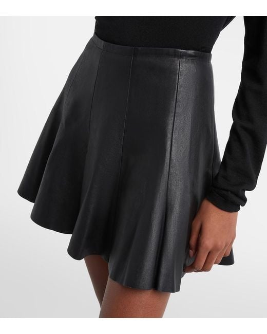 Stouls Black Mila Leather Miniskirt
