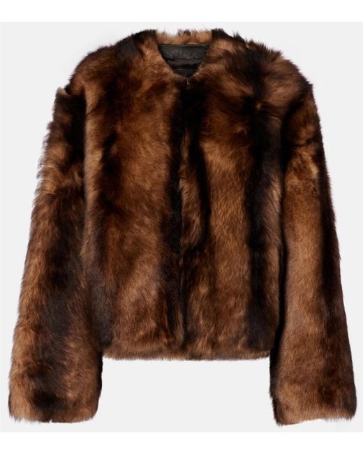 Nili Lotan Brown Elan Shearling Jacket