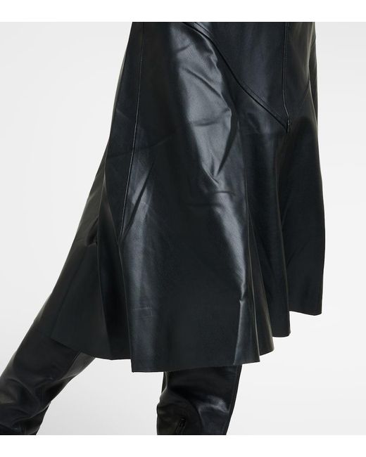 Falda midi Jesse White Label de piel sintetica Proenza Schouler de color Black