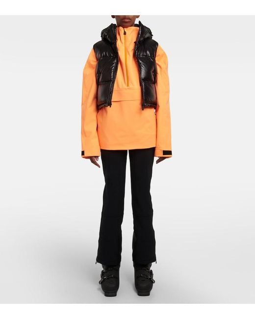 Aztech Mountain Black Snowbird Cropped Down Vest