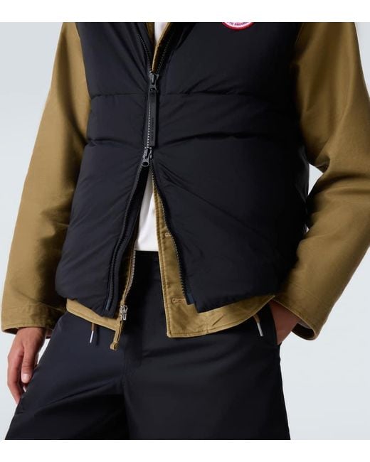 Chaleco De Plumas Lodge Canada Goose de hombre de color Black