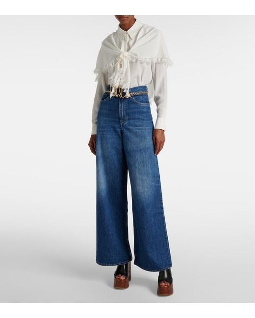 Chloé White Silk Shirt