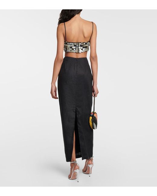Staud Black Jada Cut-out Maxi Dress