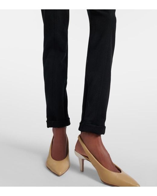 Chloé Blue Embellished Slim Pants