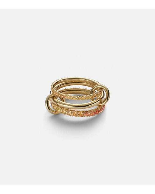 Spinelli Kilcollin Metallic Norah 18Kt Ring With Sapphires