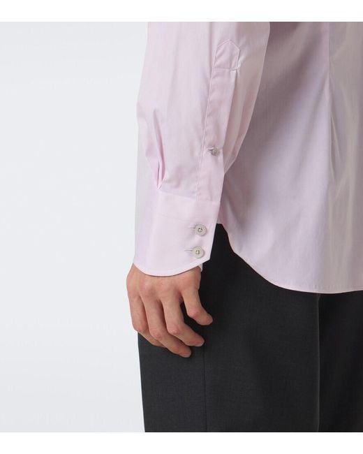 Tom Ford Pink Cotton Poplin Shirt for men