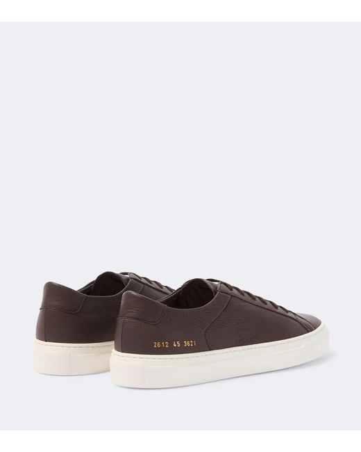 Common Projects Brown Achilles Leather Sneakers for men