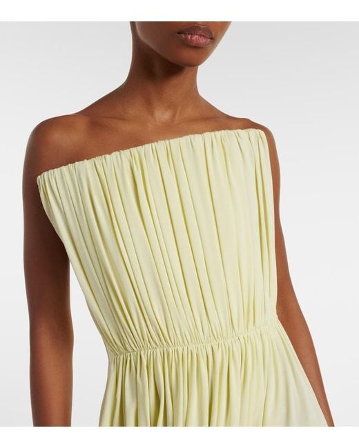 Stella McCartney Metallic Crepe Jersey Bustier Dress