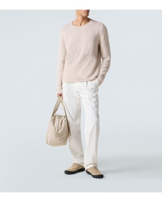 The Row White Suede Sneakers for men