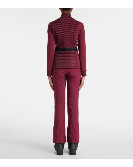 Fusalp Red Meryl Quilted Technical Jacket