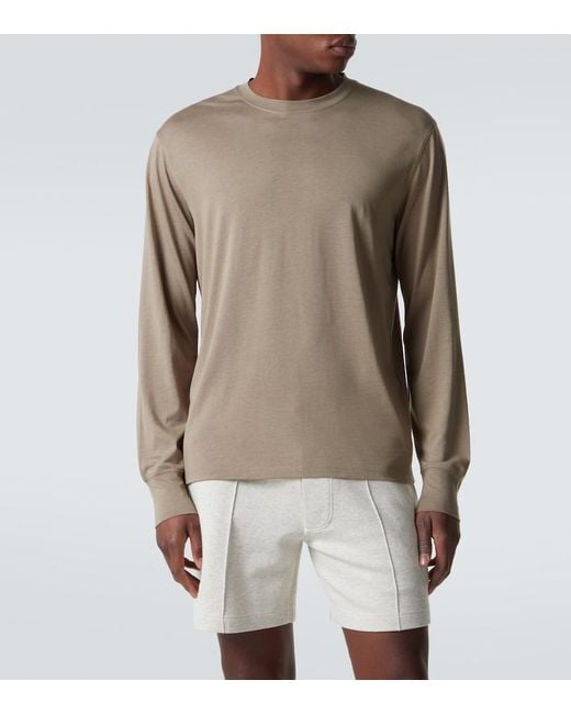 Tom Ford Gray Jersey T-Shirt for men