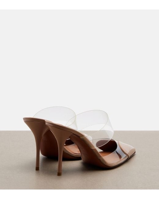 Alaïa Pink Le Cour Patent Leather And Pu Mules