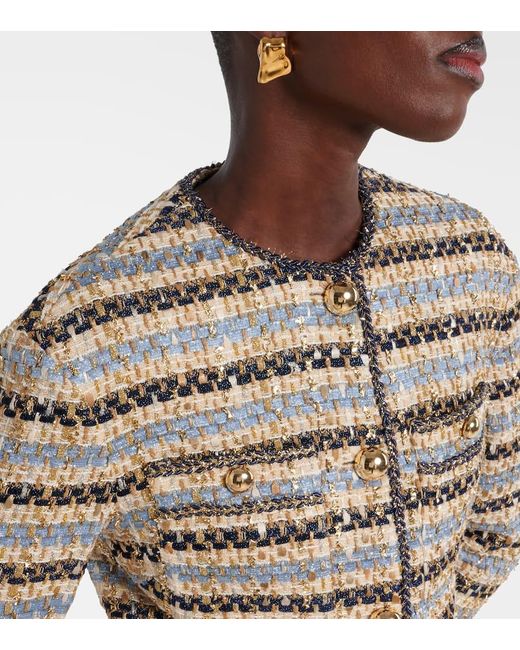 Veronica Beard White Jacke Sumira Aus Tweed