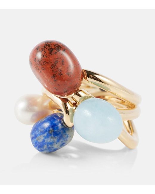 Zimmermann Blue Mellow-Plated Ring With Gemstones