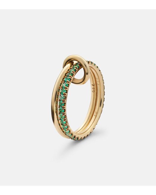 Spinelli Kilcollin Metallic Marigold 18Kt Ring With Emeralds