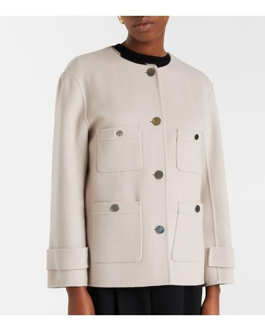 Max Mara Natural Alba Virgin Wool Jacket